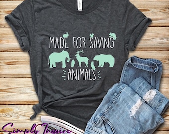 Djurtröja • Gjord för att rädda djur • Gåva för djurälskare • Tröja för att rädda djur • Tröja för djurrätt • Hoodies • Unisex-tröja