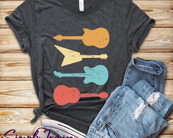 Electric Guitar Shirt - Gift For Guitarists - Acoustic Guitar Shirt - Musician Tee - Tank Tops - Hoodies - Unisex Tees