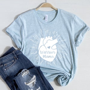 Heart Warrior Shirt\ Warrior Mama Shirt\ CHD Shirt\ Love Shirt\ Coronary Heart Disease Awareness\ Unisex Tee