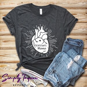Heart Warrior Shirt\ Warrior Mama Shirt\ CHD Shirt\ Love Shirt\ Coronary Heart Disease Awareness\ Unisex Tee