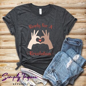 Black Lives Matter Shirt\ Ready For A Revolution Shirt\ Multicultural Heart Hands Shirt\ Equal Rights Shirt\ Justice Tee\ Unisex Tee\ Hoodie