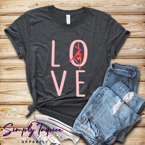 Aerialist LOVE Shirt • Gymnastics Shirt • Cute Aerialist Tee • Aerialist Gifts • Pole Dance Shirt • Aerialist Fitness • Hoodies • Sweatshirt