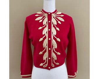 Rare 1950s Embellished Cardigan