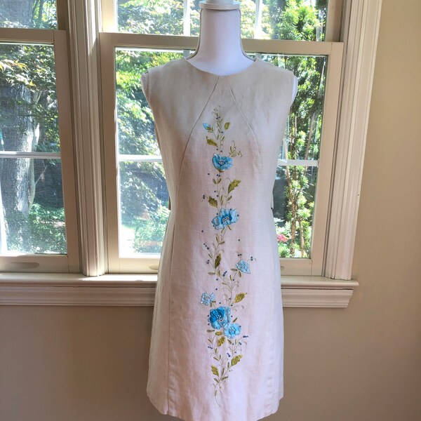 Vintage Linen Dress Etsy