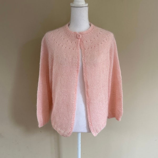 SALE **Vintage Hand Knit Mohair Sweater