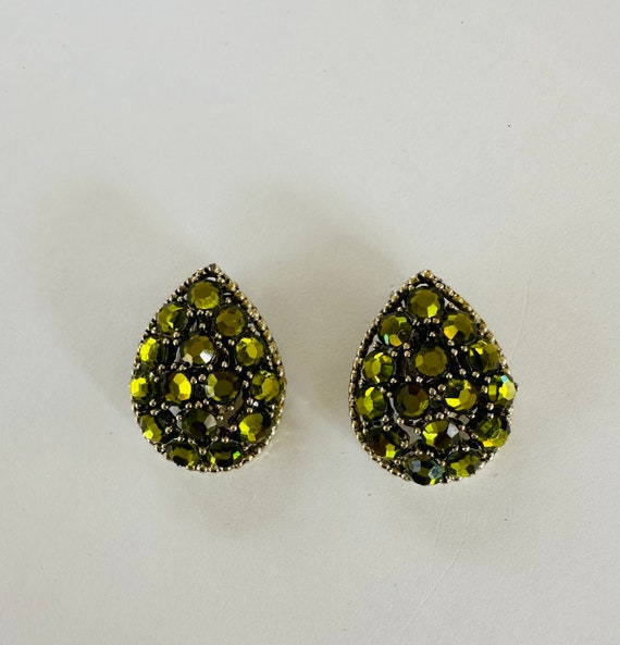 1960s Weiss Rhinestone Earrings - image 5