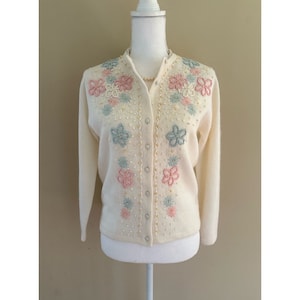 1960s Embroidered Cardigan
