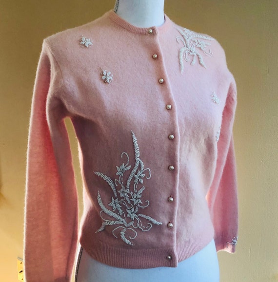 1950s Beaded Sweater
