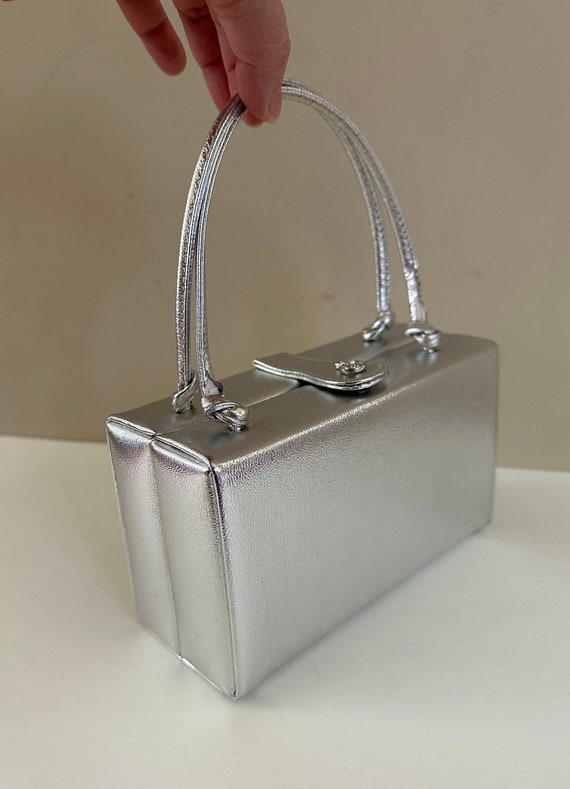 1960s Silver Handbag - image 3