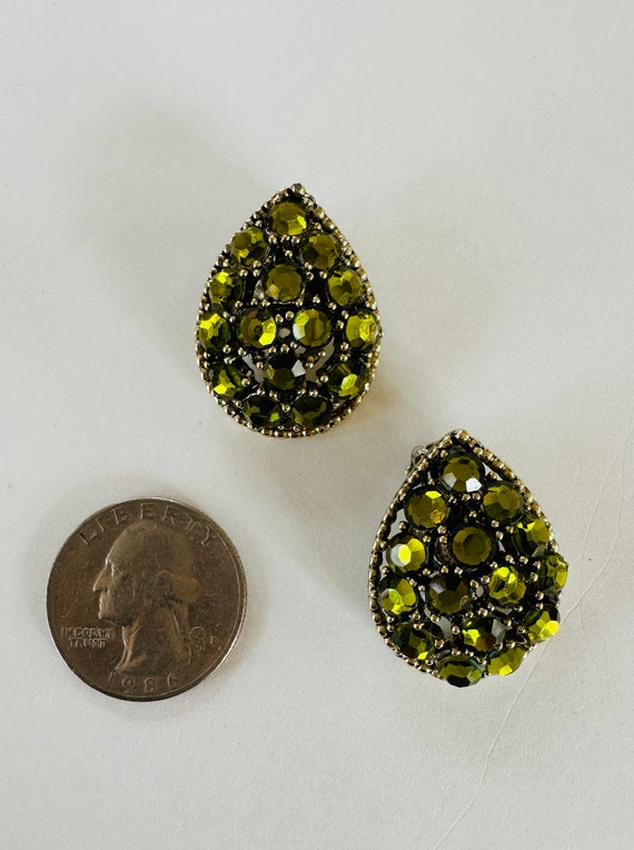 1960s Weiss Rhinestone Earrings - image 10