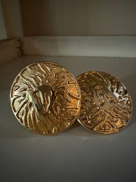 Large 1980s Anne Klein Clip Earrings