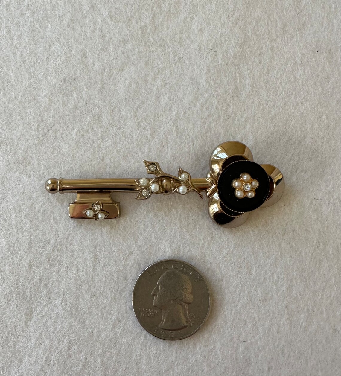 Book Piece**vintage Coro Key Brooch - Etsy