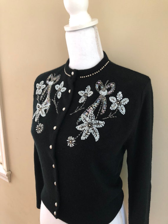 1950s Beaded Sweater