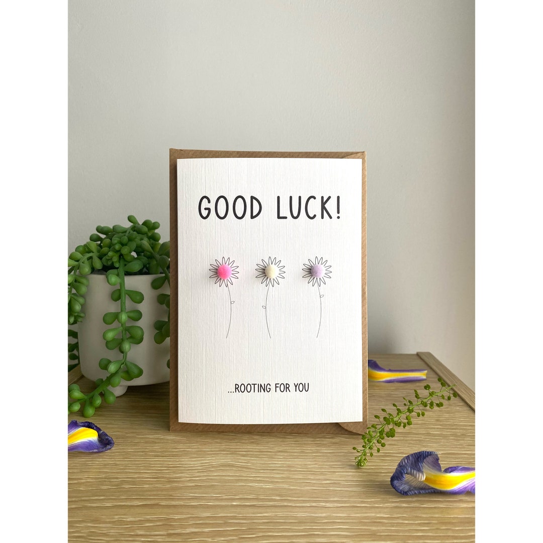 Good Luck Card |rooting for You| New Job Card, Interview Card, Exams ...