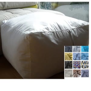 Waterproof Inserts case only, custom sizes, pouf insert, footstool insert, floor pillow filler, bean bag insert, upholstered pouf