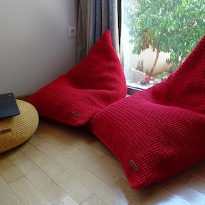 Kids Bean bag chair, Lounge bean chair for Nursery, living room, Daybed for Lounge Room, Decorative Ottoman Pouf