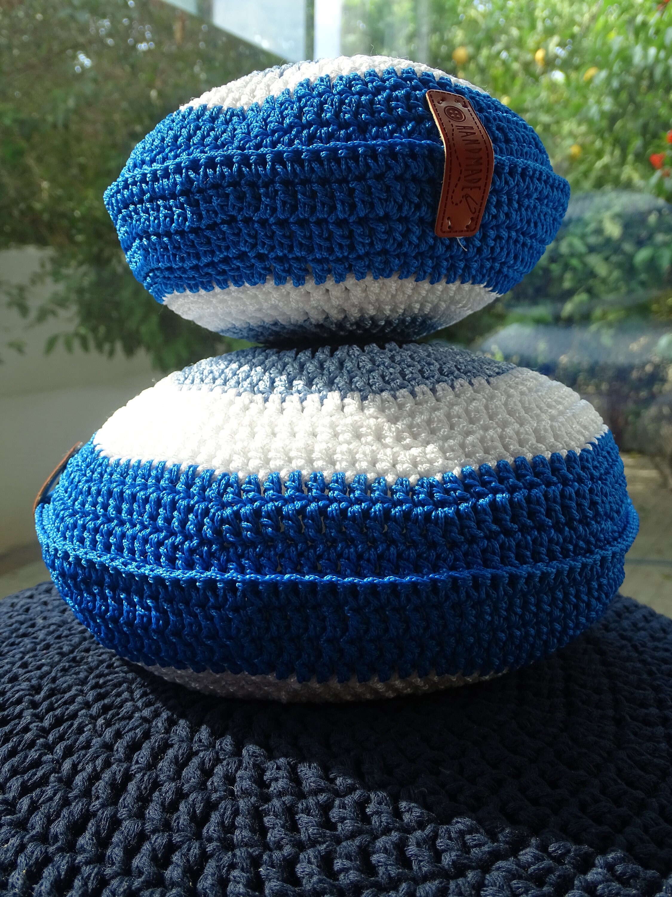 PDF Tutorial on How to Crochet Evil Eye Pillow 10 Inches/25cm