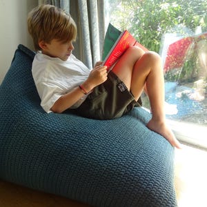 Kids Bean bag chair, Lounge bean chair for Nursery, living room, Daybed for Lounge Room, Decorative Ottoman Pouf