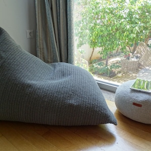 Kids Bean bag chair, Lounge bean chair for Nursery, living room, Daybed for Lounge Room, Decorative Ottoman Pouf