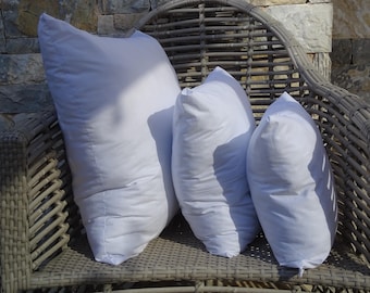 Inserciones de almohada personalizadas, 14 x 14 pulgadas, 16 x 16 pulgadas, 18 x 18 pulgadas, insertos para puf, inserto de puf otomano, inserto de reposapiés, inserto de puf