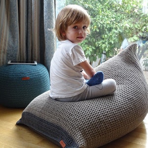 Kids Bean bag chair, Lounge bean chair for Nursery, living room, Daybed for Lounge Room, Decorative Ottoman Pouf