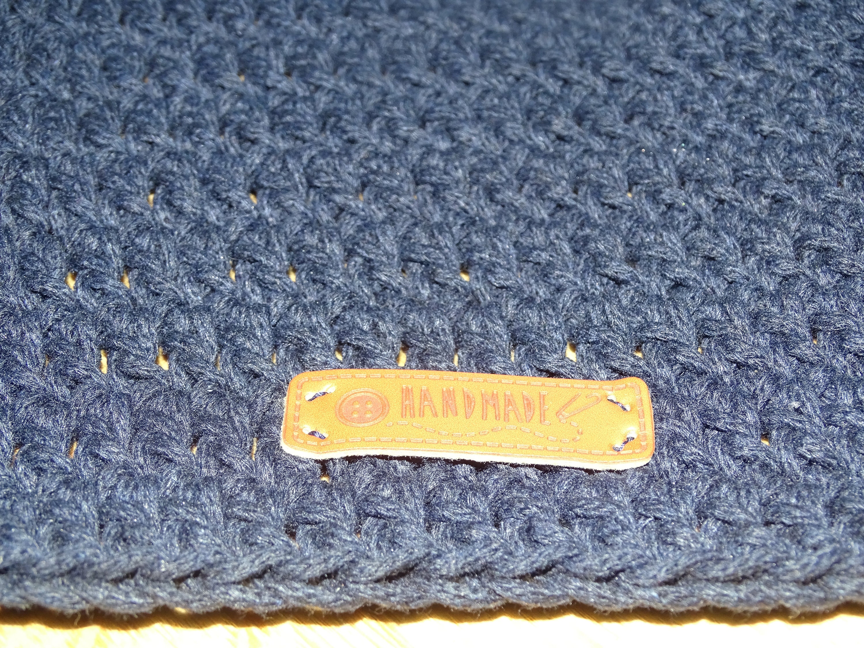 Macrame Cord Round Carpet, Circle Blue Nursery Rug, Crochet Rug, Floor ...