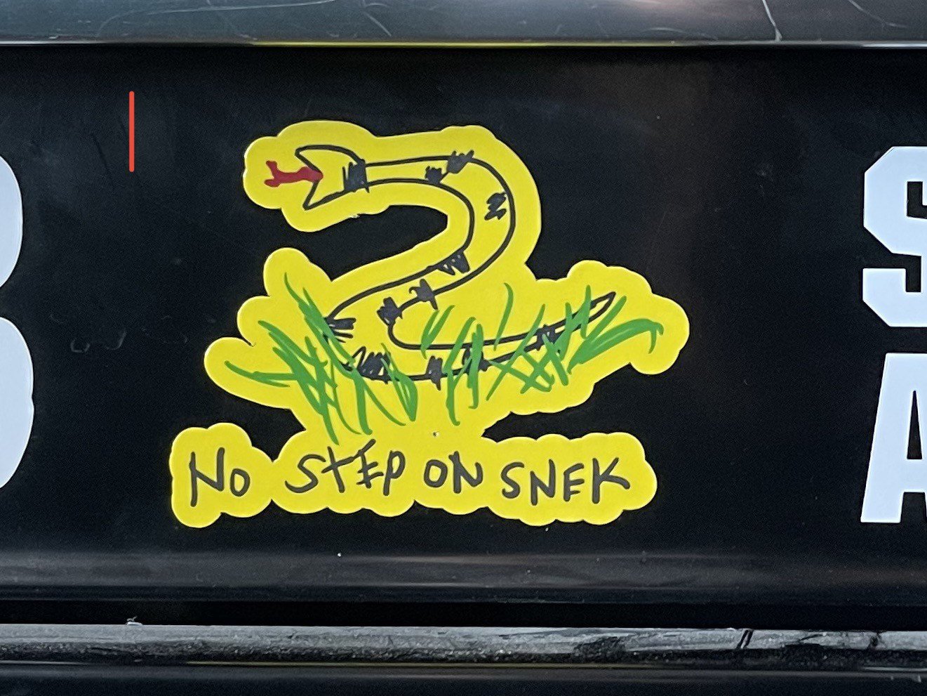 No Step on Snek Decal (5 Inch - Best for Cars and Laptops)