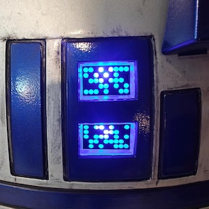 Home Depot R2-D2 Front Logic Display Vinyl Sticker Dot Matrix