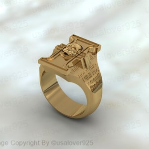 Inquisitor Insignia Ring, Sterling Silver Ring, Men and Women Signet ...