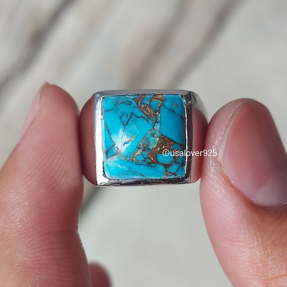 Silver Turquoise Ring! - www.JustinElkinsJewelry.com - Jewelry, Rings -  ArtPal