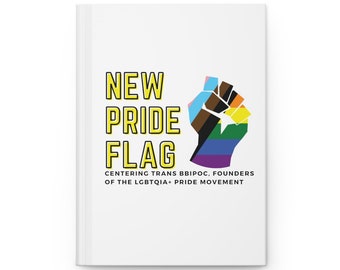 New Pride Flag Logo Hardcover Journal Matte