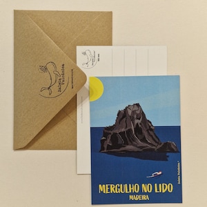 Postal Mergulho no Lido (ilha da Madeira, conceptstore die baleiavulcanica Funchal ontwerpt)