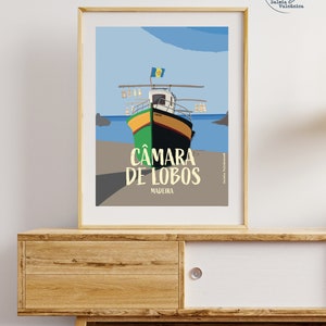 Poster cartolina A4 Camara de Lobos ilha da Madeira