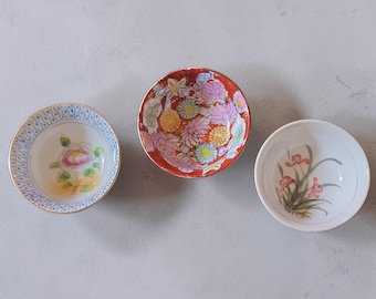 Three Delicate Occupied Japan Sauce Bowls