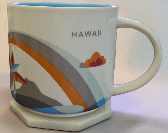 Starbucks Hawaii You Are Here 14oz Ceramic Mug 2017