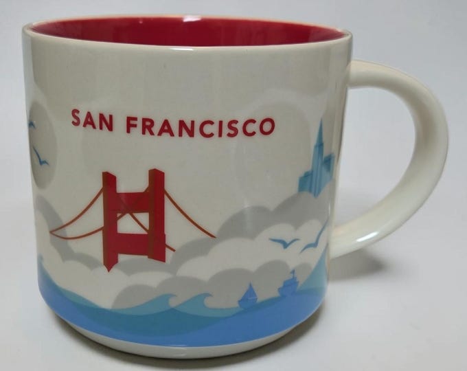 Starbucks San Francisco California Cup Coffee Mug Collector Icon Series 16 Oz / 2009