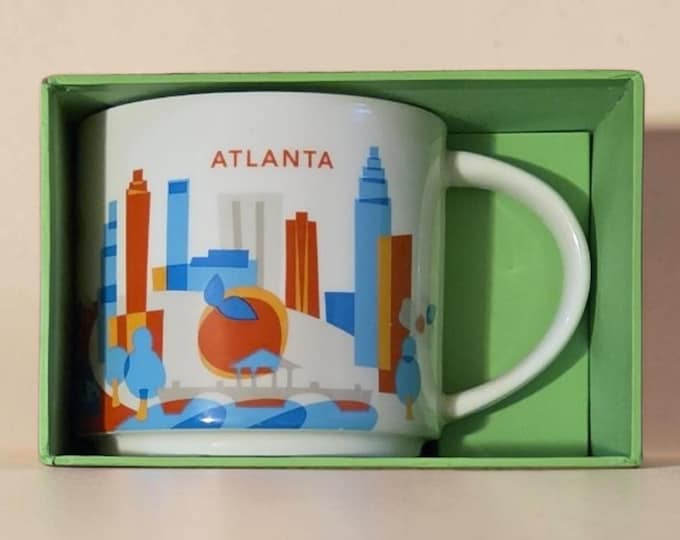 Starbucks Atlanta You Are Here Collection 14oz Mug 2014 with Display Box Only.