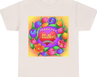 Unisex Heavy Cotton Tee "Thank You Mother"