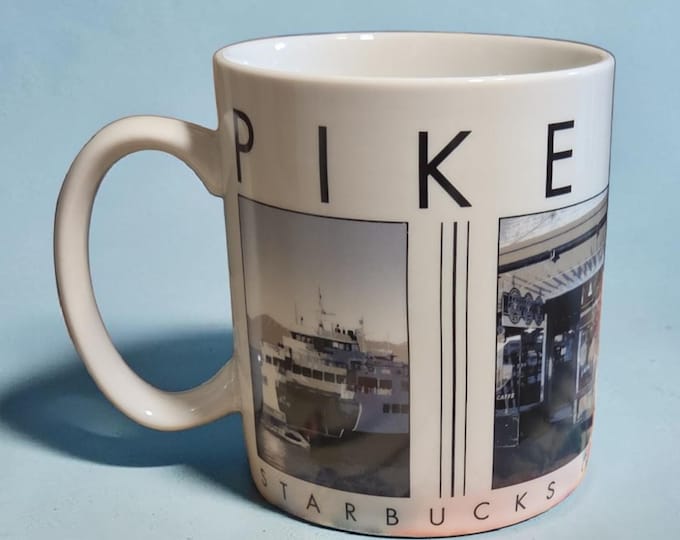 Starbucks Pike Place 18 oz City Scenes Ceramic Mug 2003