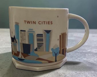 Starbucks Twin Cities 14oz Ceramic Mug 2013