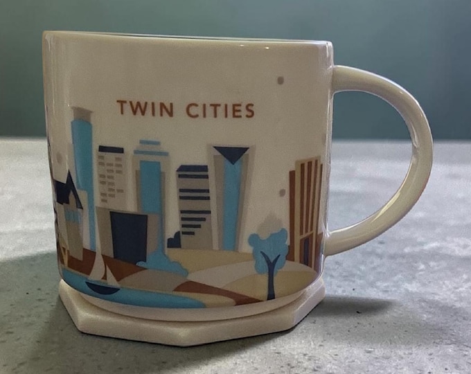 Starbucks Twin Cities 14oz Ceramic Mug 2013