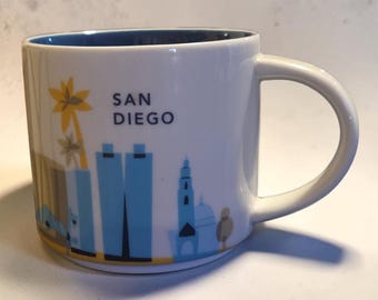 Starbucks San Diego You Are Here 14oz Ceramic Mug 2017