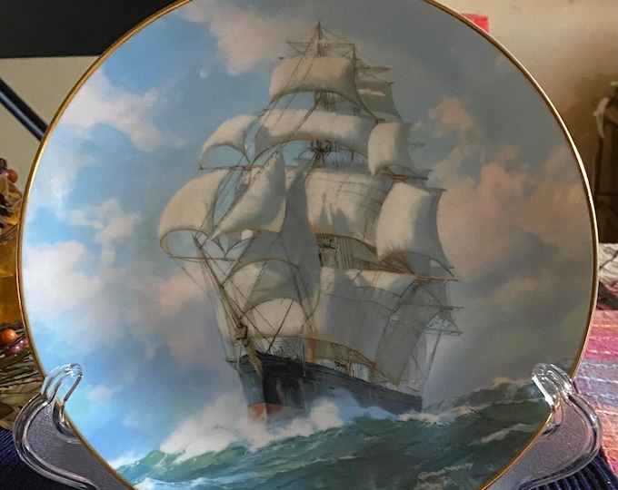 The Golden Eagle Conquers The Wind by Charles Vickery 9" Plate 1990