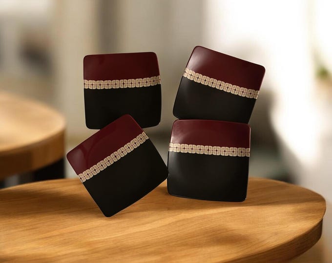 Set of 4 Square Pfaltzgraff Eastside 8 1/2 " Salad Plates