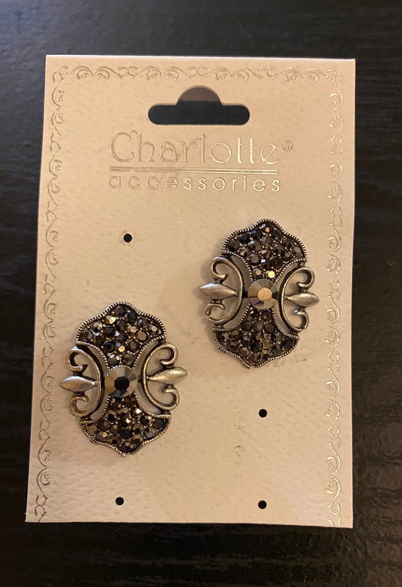 A Sparkling Pair of Charlotte Accessories Pierced… - image 2