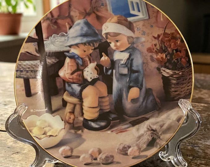 M.J. Hummel 'Tender Loving Care' Plate | Danbury Mint, Little Companions