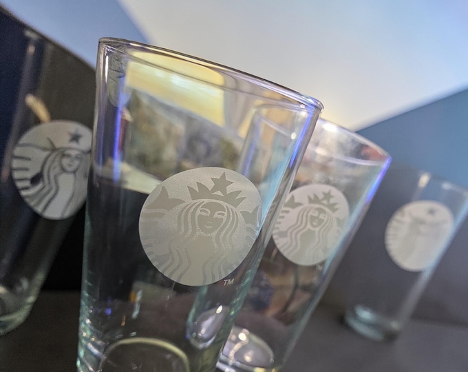 Two Starbucks 22 oz. Iced Coffee Glasses