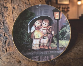 M.J. Hummel "Stormy Weather" Collector Plate, Little Companions Series (8-inch)