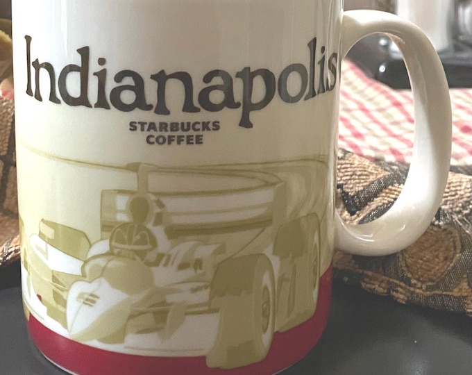 Starbucks Indianapolis You Are Here 14oz Ceramic Mug 2013