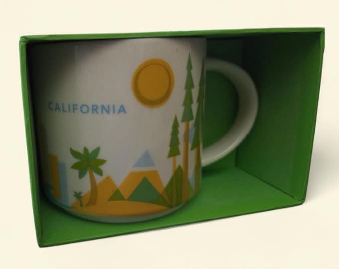 Starbucks California You Were There 14oz Ceramic Mug NWT & Box!